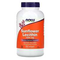 Лецитин Now Lecithin 1200 mg 200 капсул (подсолнечный) Америка