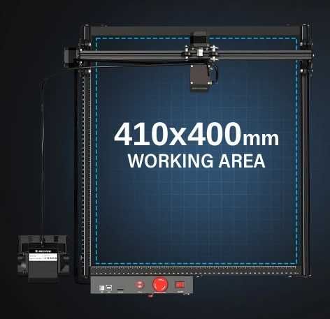Mecpow Pro Laser 10W optic real, 410x400mm +Air assist +Pat laser -NOU
