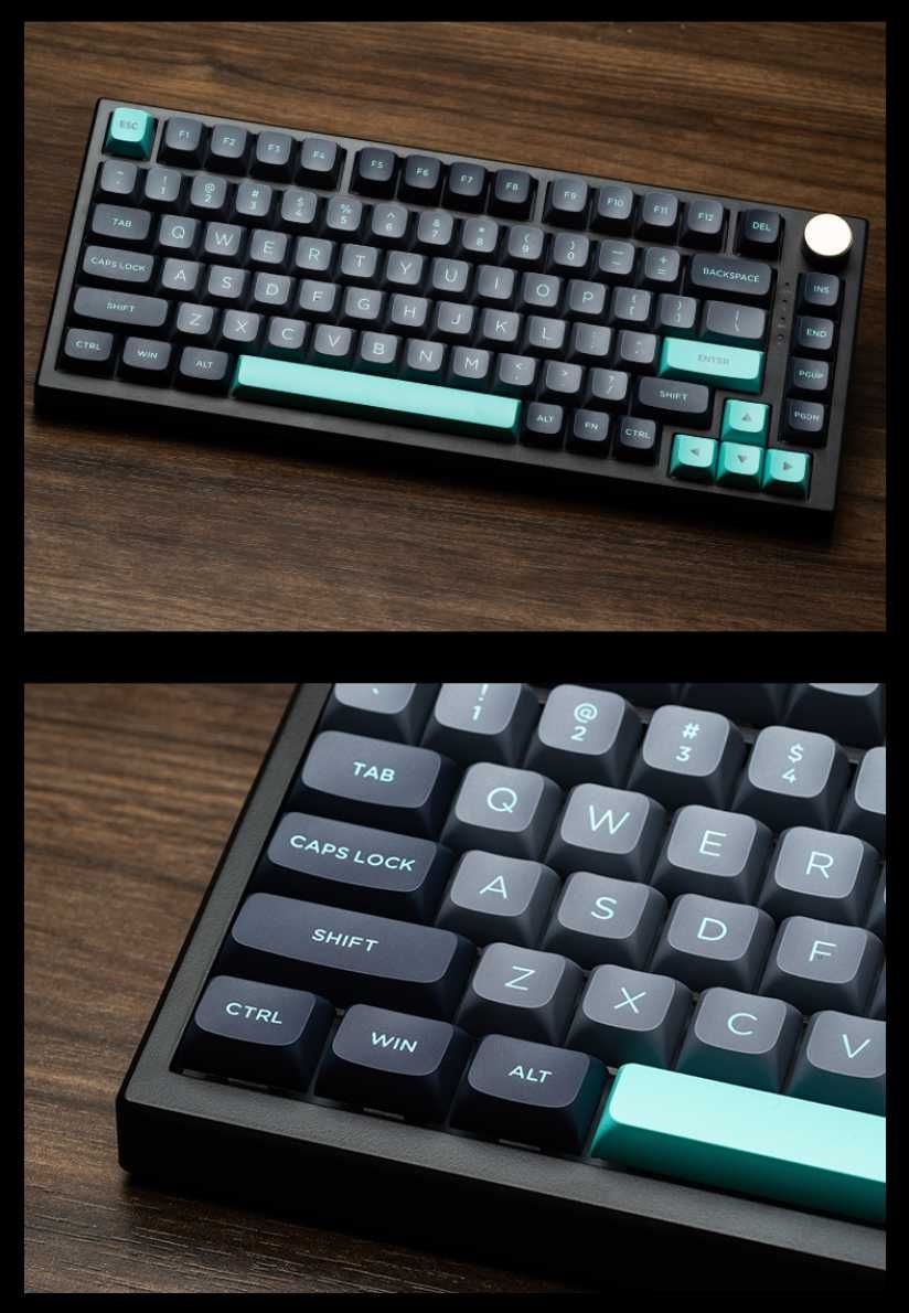 Tastatura VGN N75 Pro-Three Mode RGB Black and Blue