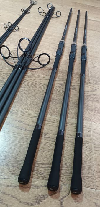 Set 3 Lansete Crap Partner 3.60 din 3 tronsoane + 3 Mulinete J3 60FR