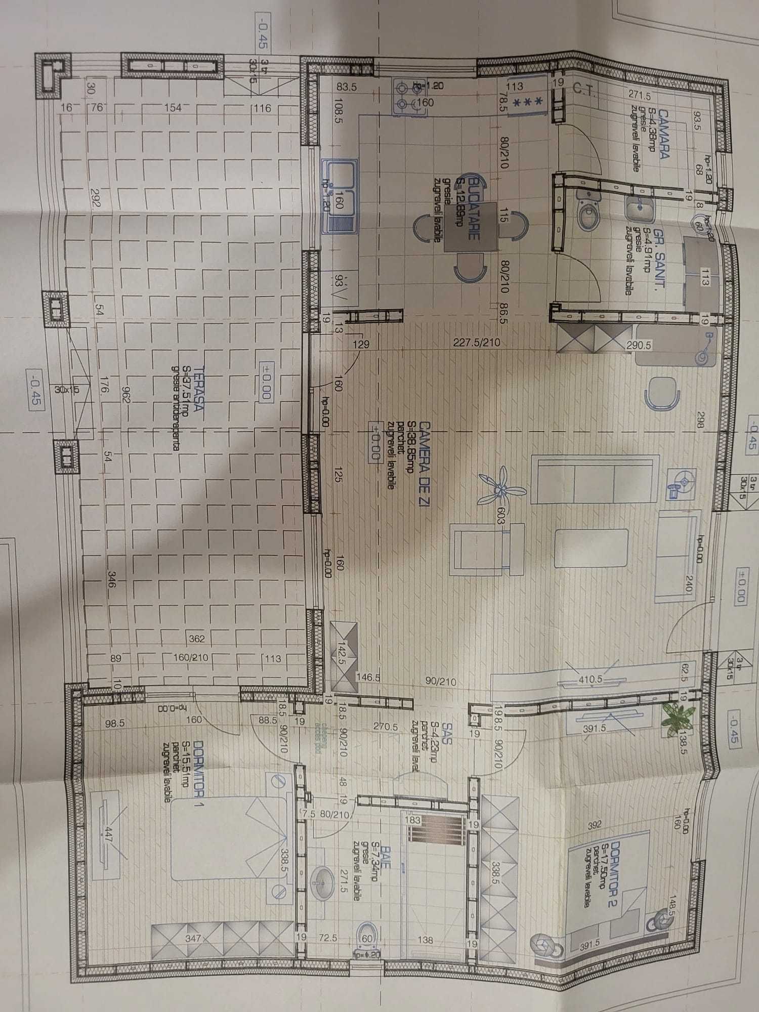 De vanzare teren + casa pe structura metalica la gri   - Com. Berceni