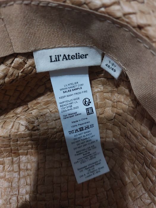 Palarie paie copii Lil’Atelier, 1-2 ani