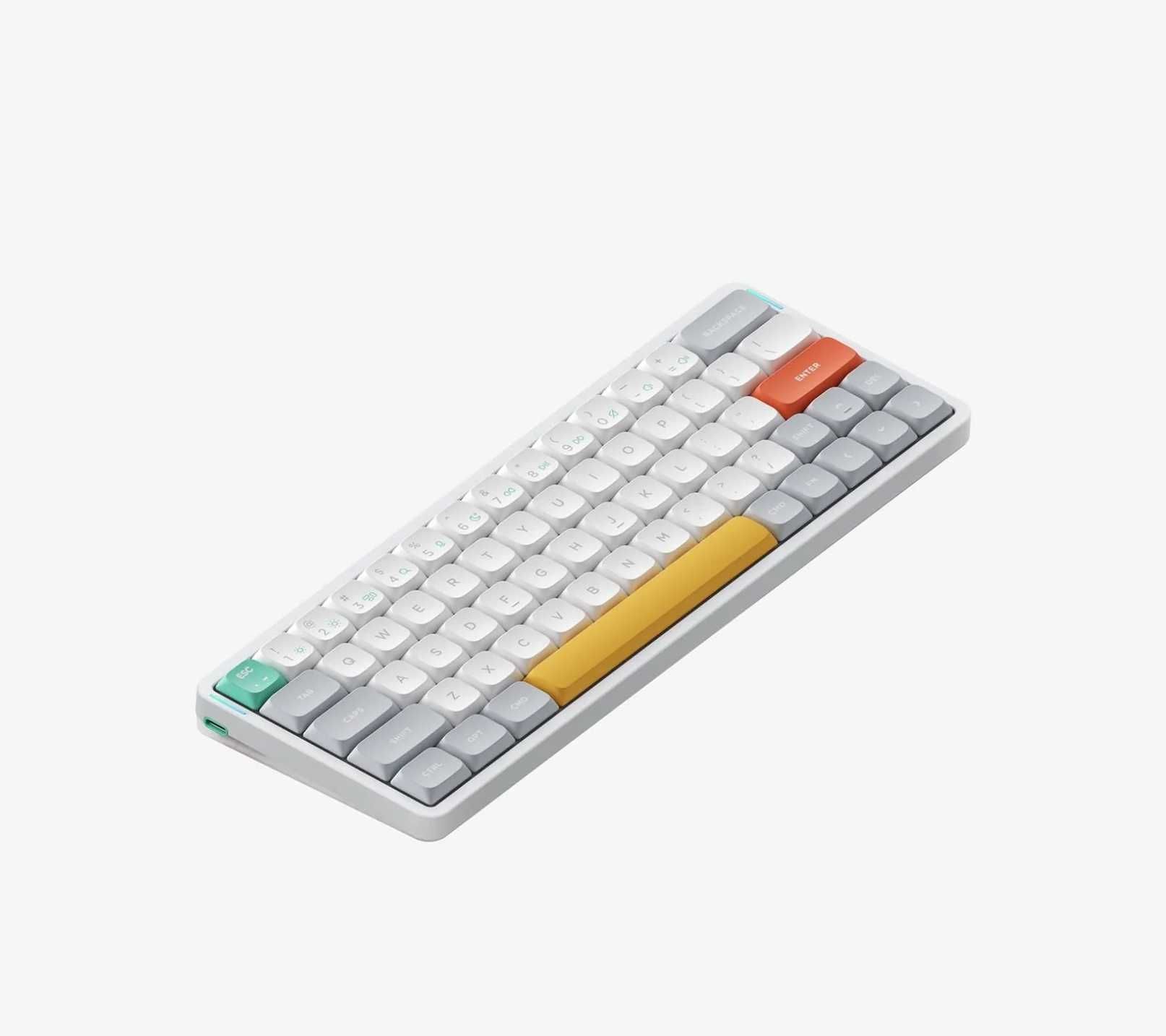 Nuphy Air60 (v2) + Everest коврик + белые кейкапы + кейс