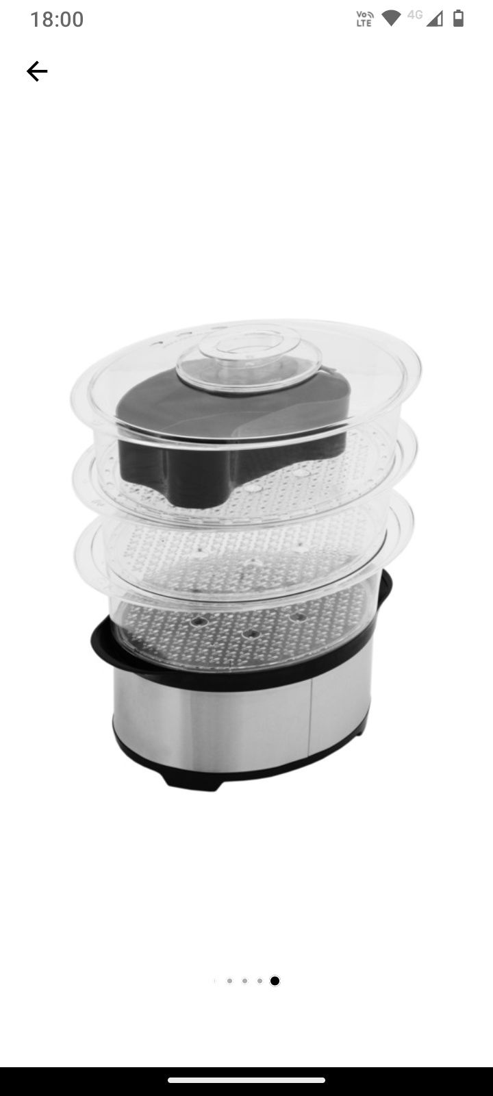 Aparat de gatit cu aburi Star-Light FSD-1012W, 1000W, 12l, Timer, Opri