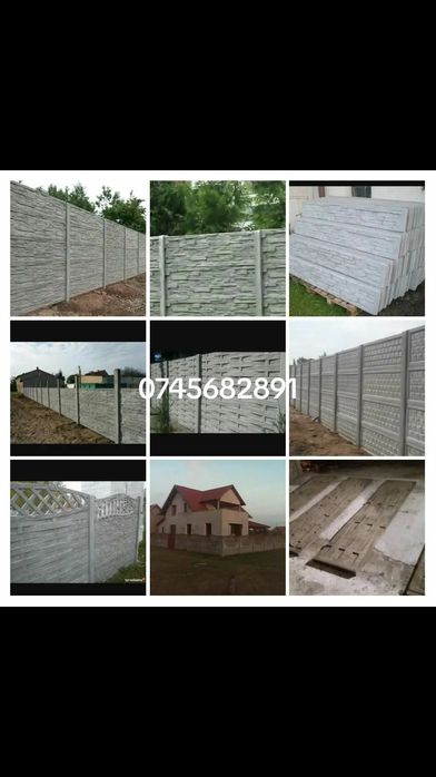 Gard din placi de beton