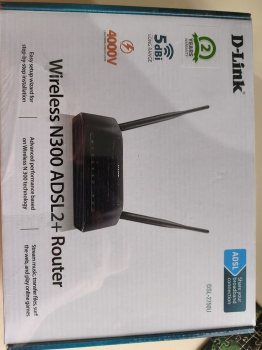 WiFi роутер D-link DSL-2750U
