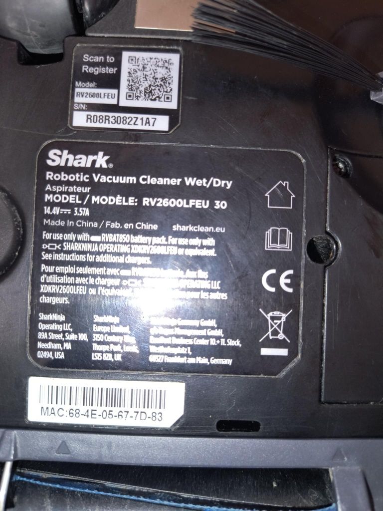 . Shark rv2600 робот прахосмукачка