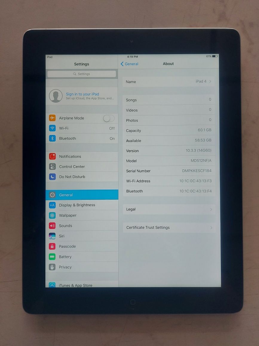 Apple iPad 4 Retina Display 9.7'' (64GB)