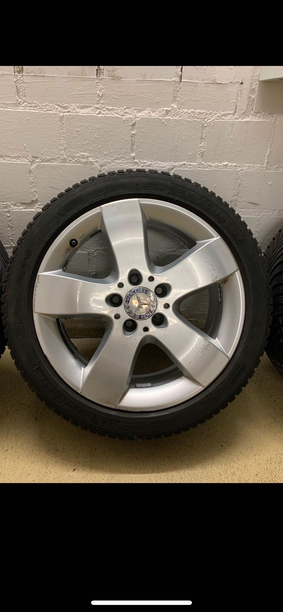 17 Цола MERCEDES Rondell Джанти -Зимни 225 45 R 17 MICHELIN ALPIN Гуми