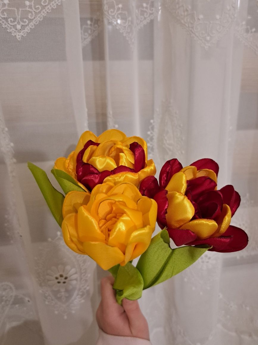 Цветя от панделки