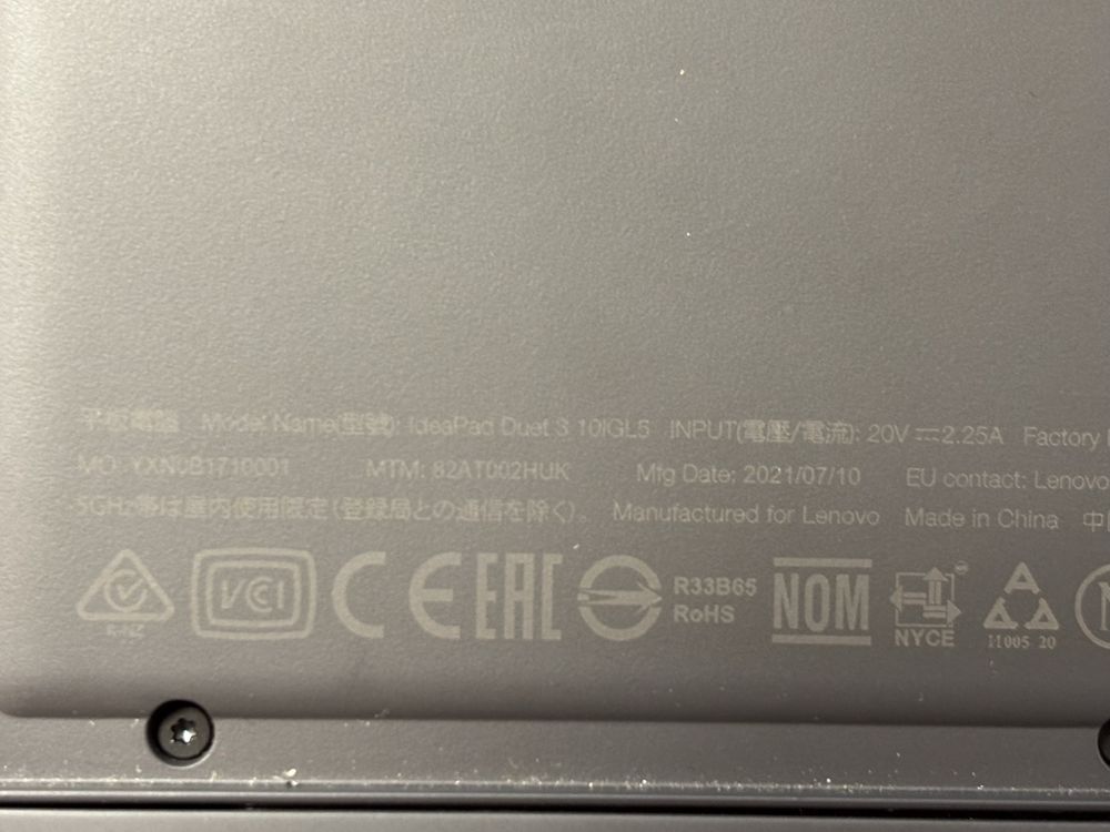 Lenovo Ideapad Duet 3 Touch cu Tastatura