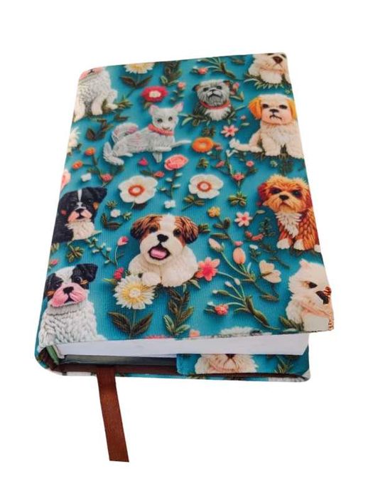 Калъф за книги с котки и кучета
