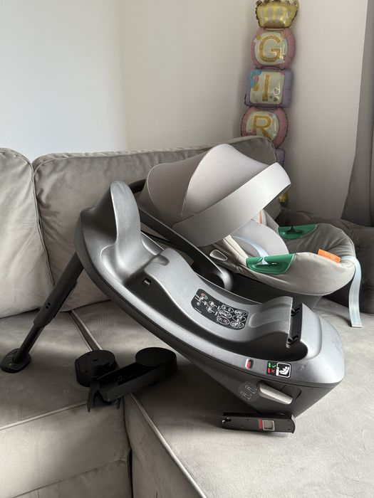 Pachet Scoica Cybex Aton S2 Lava Grey + insertie+baza isofix+adaptori