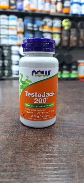 NOW TestoJack 200 60 Capsules – Original, Yangi (USA)