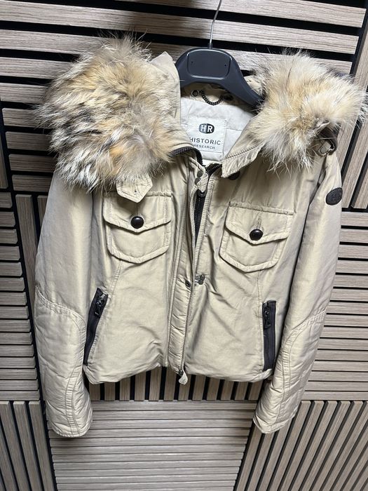 HR Historic Research : Made in ITALY -  яке с пух и косъм размер М/Л