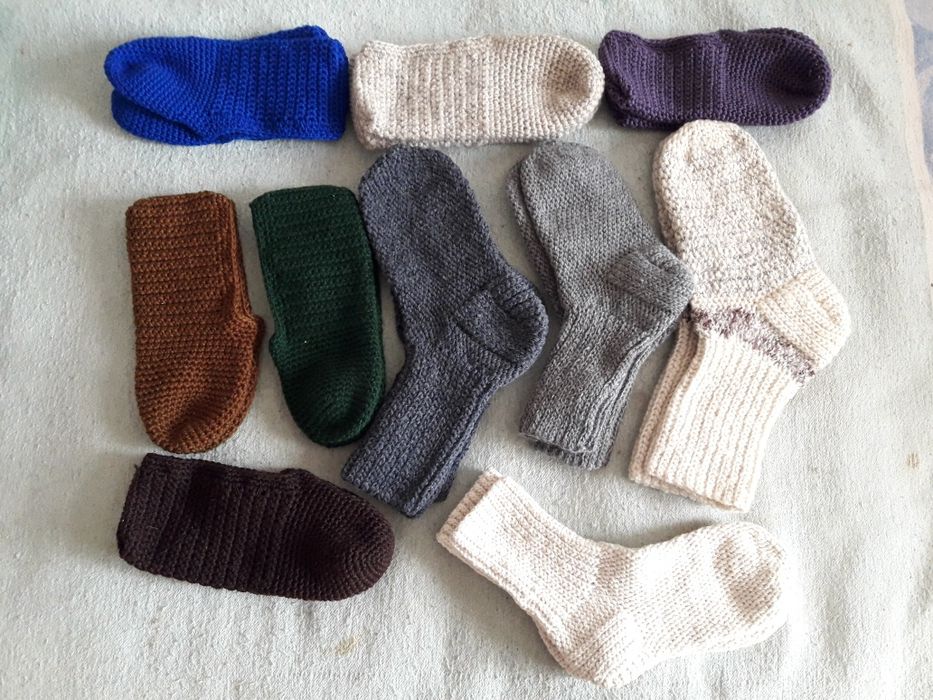 Носки  вязаные крючком