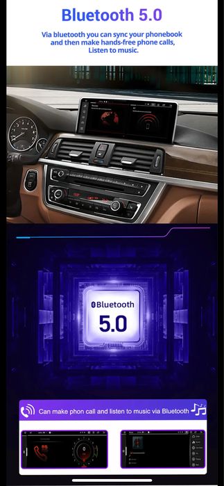 Navigatie Android 11 BMW F30 Apple Carplay, android Auto wireless