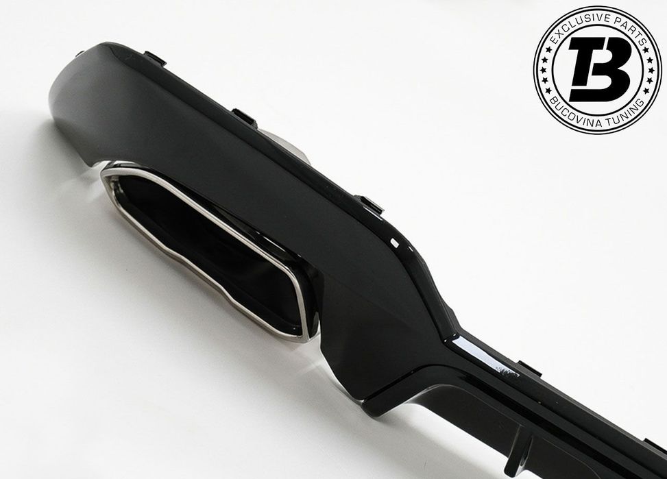 Difuzor Bara Spate cu Ornamente compatibil cu BMW Seria 3 G20 G21 M Design