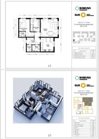 ЖК Nur 3/1/9 85,67 кв.м