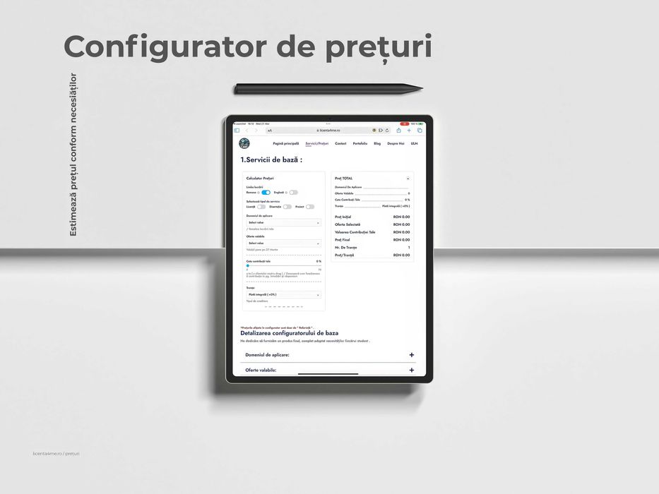 Redactare asistată și consultanță pentru lucrări universitare finale