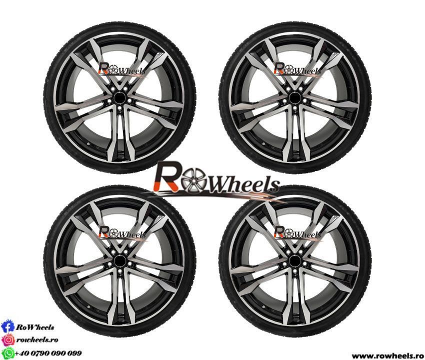 Jante AUDI 22 R22 Model S-Line A8 Q3 Q5 Q8 2021 Black Anvelope Vara