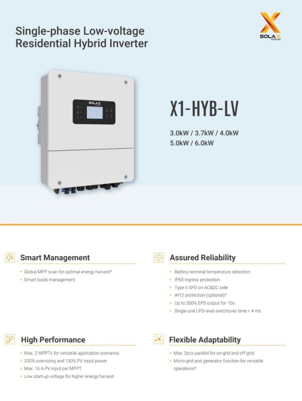 Инвертер SolaX 3 kw 48 волт паст волтлик гибрид инвертор 5 йил сервис