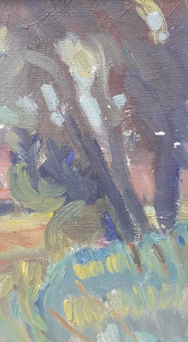 Tablou vechi - peisaj - semnat G. Lundholm