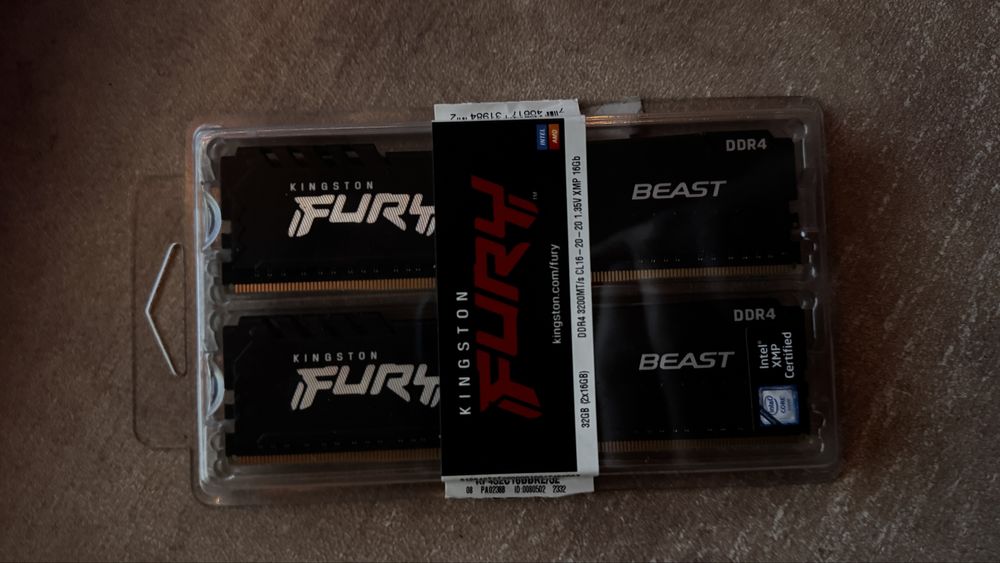 Memorie Ram Kingston Fury 32GB (2x16GB) DDR4 3200Mhz