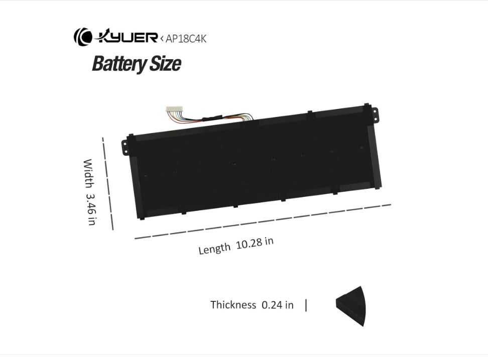 Baterie de laptop pentru Acer Aspire 5 KYUER 48Wh AP18C4K