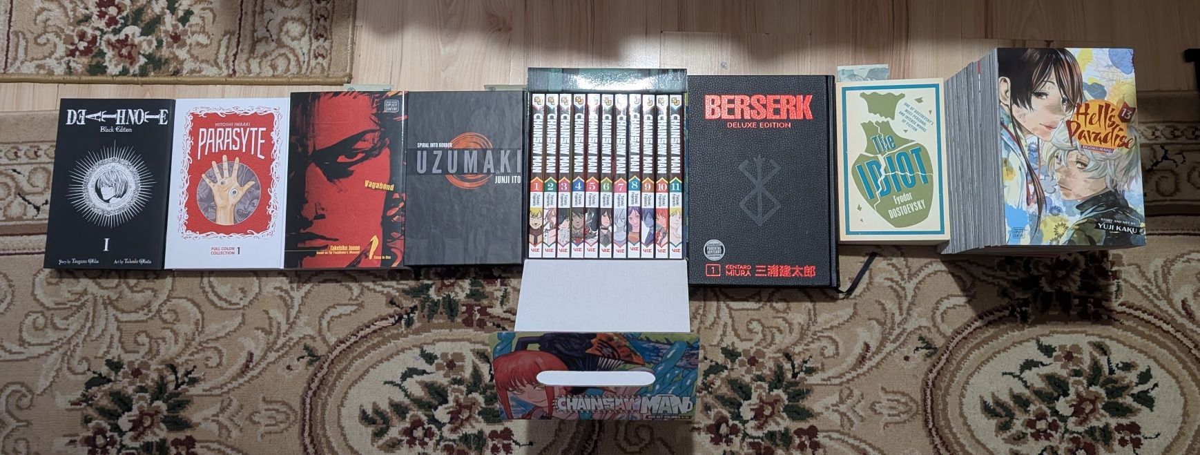 MANGA: Chainsaw Man, Death Note, Berserk, Vagabond, etc