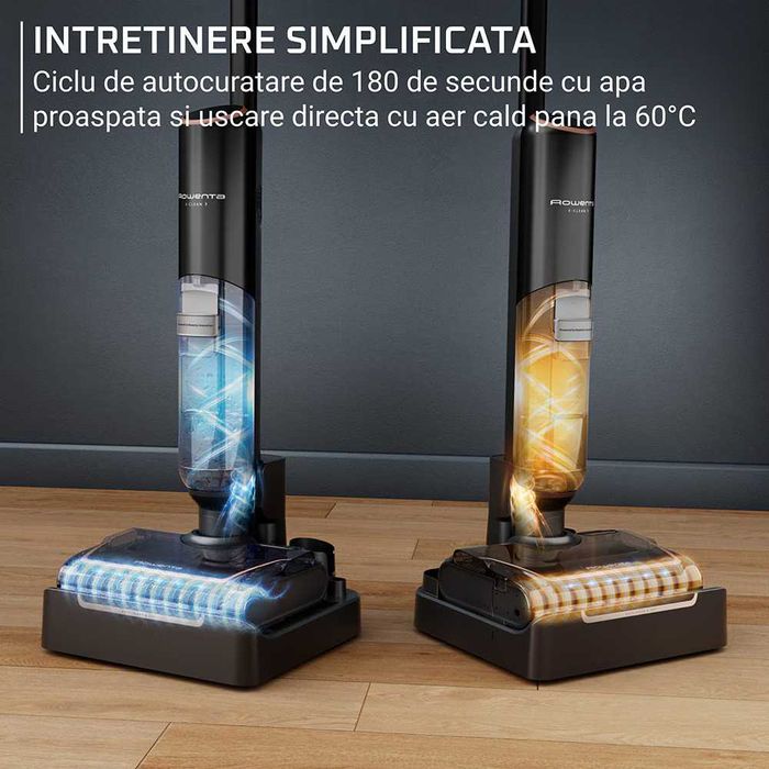 Aspirator vertical fara fir cu spalare Rowenta X-Clean 7