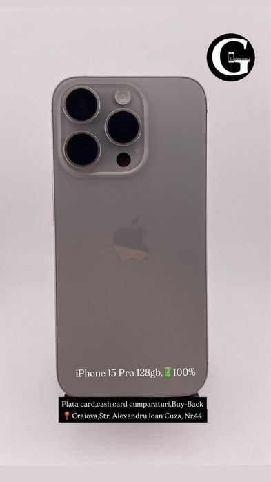 G Store Mobile! OFERTA: iPhone 15 Pro 128gb,90%!