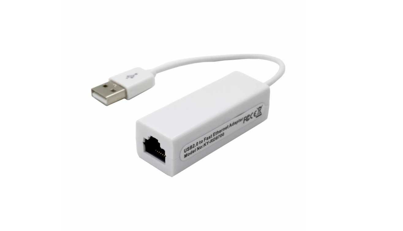 Переходник адаптер USB - ethernet/ LAN/ RJ45/ интернет/ сетевая карта