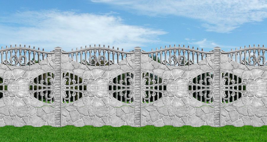 Gard prefabricat placi din beton armat Dambovita