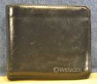"WENGER" Men's Genuine High Quality Black Leather Wallet