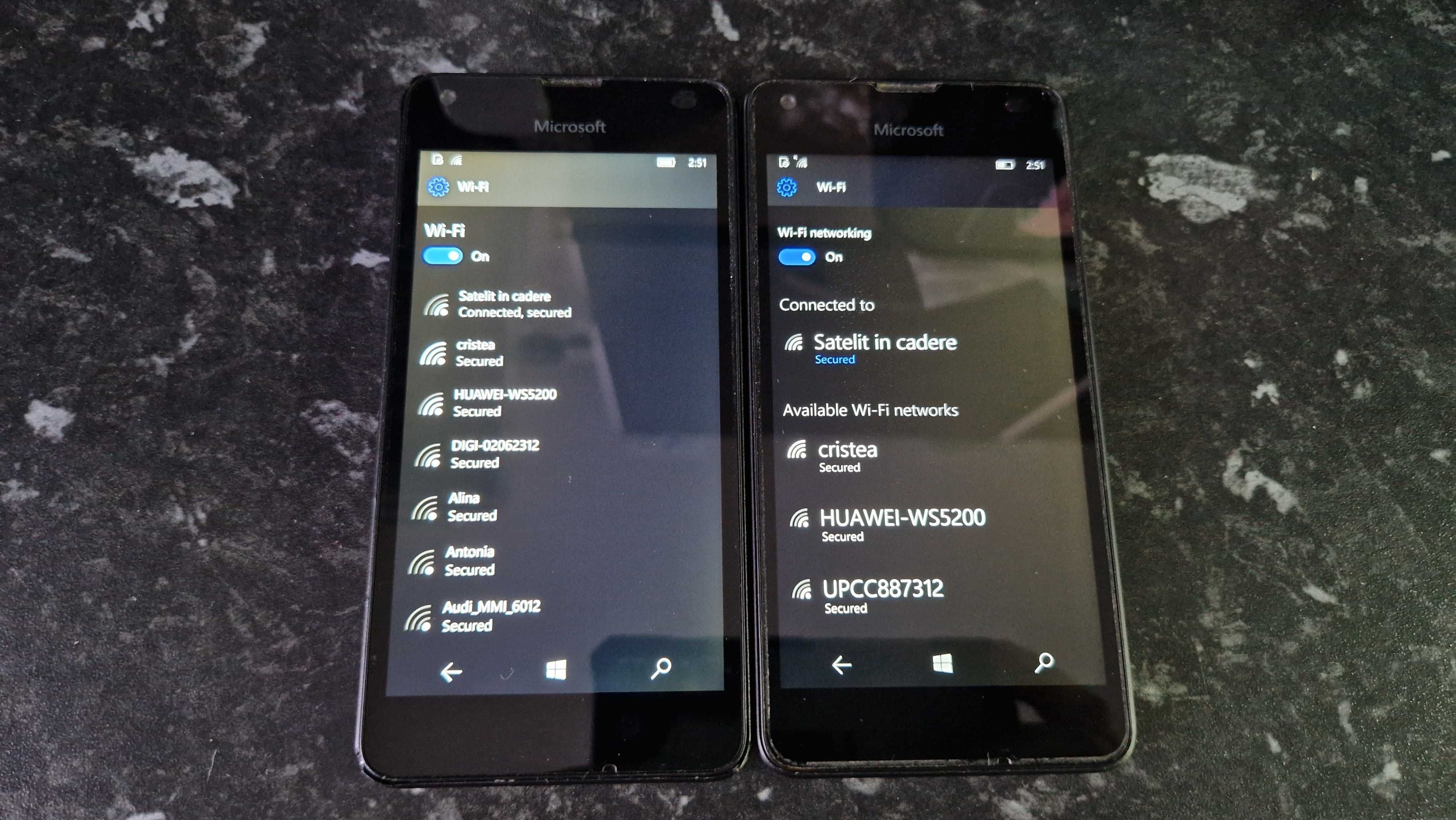 Vand 2 Telefoane Nokia Lumia 550 !! Libere Retea 4G !! W10 la 200lei
