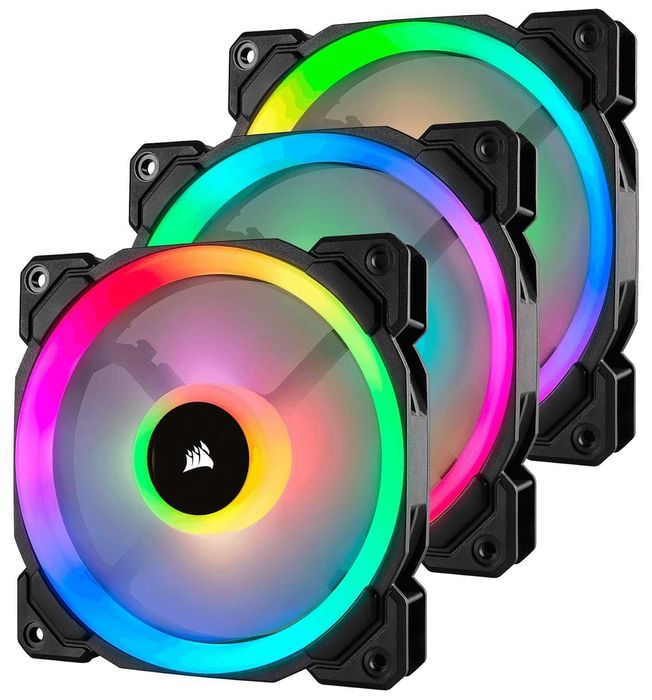 Ventilator Corsair LL120 RGB,120mm,Dual Light Loop RGB LED,PWM,sigilat