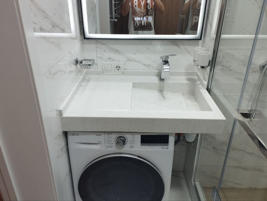 Санузел из искусственного камня