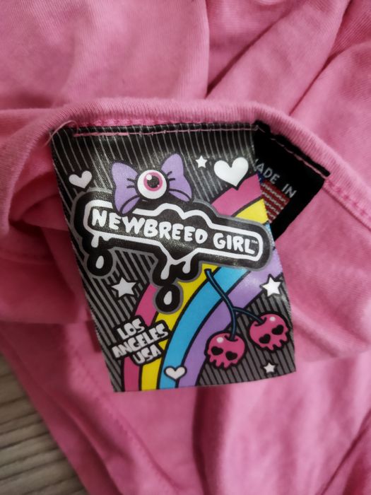 Tricou superb Newbreed Girl Cat pisica înghețată mărimea L Rock Punk