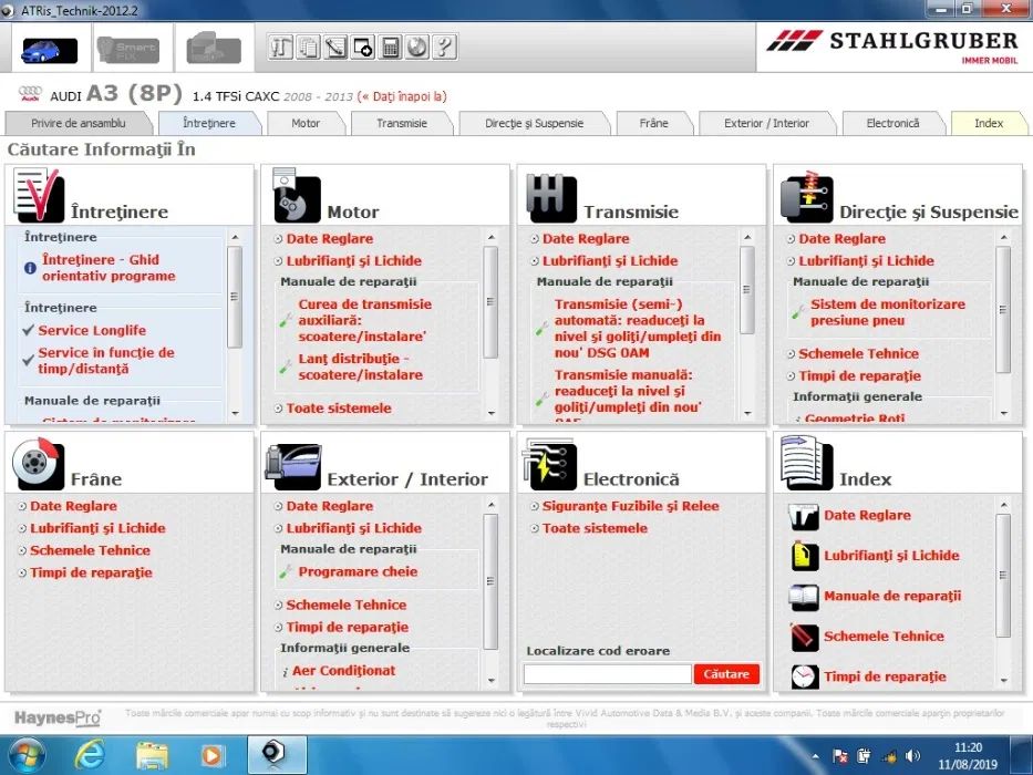 Minilaptop Toshiba+interfață Delphi 2020, totul gata configurat .