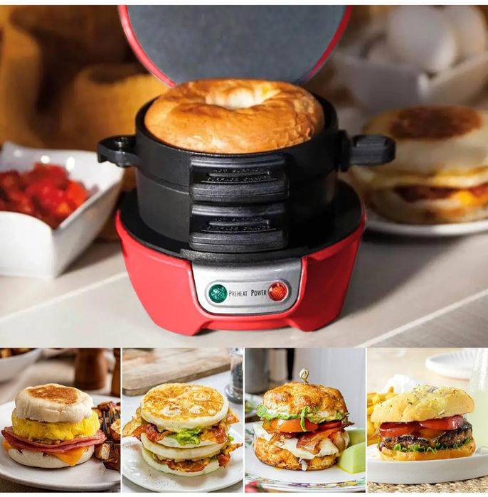 Omelette Ring Sandwich Maker – Aparat 600W pentru Omletă, Burgeri
