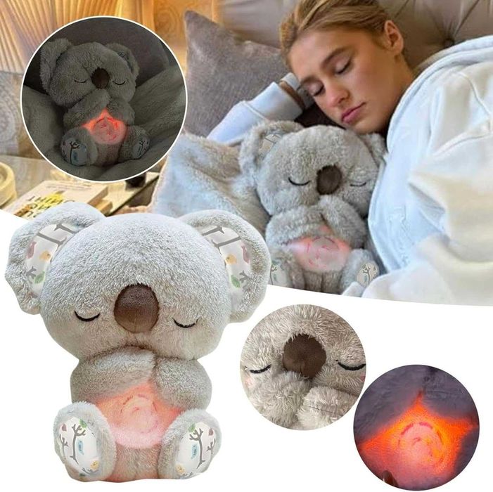 Плюшена Дишаща Коала, Интерактивна Дишаща играчка Коала, Успокояваща