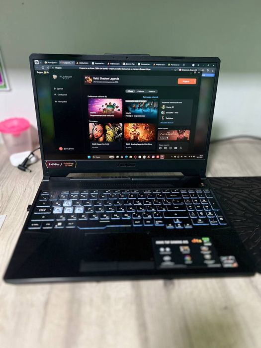 Notebook Asus Tuf gaming 16/516