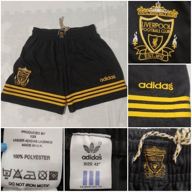 Pantaloni fotbal Adidas Liverpool 1994-1996 Third Shorts colecție fani