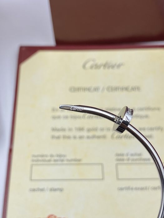 Brățară Cartier Clou 16 White Gold 750 Diamond Full Box