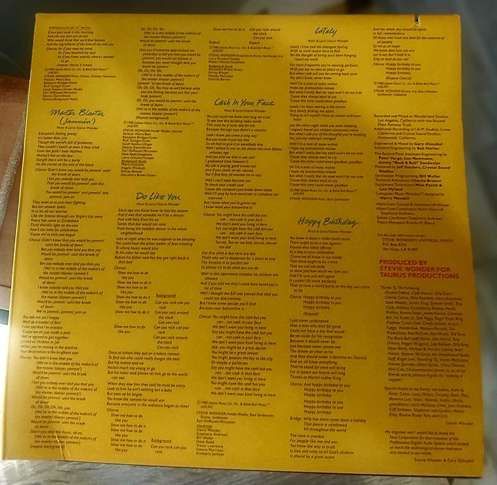 Stevie Wonder-Hotter than July disc vinil
