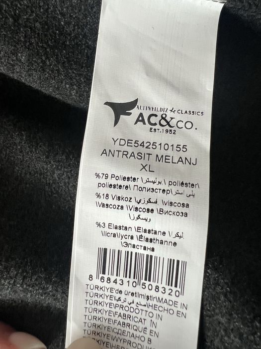 Bluza stil jacheta AC&CO marime XL