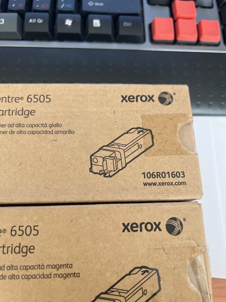 Оригинальные цветные картриджи для Xerox WC 6500/6505