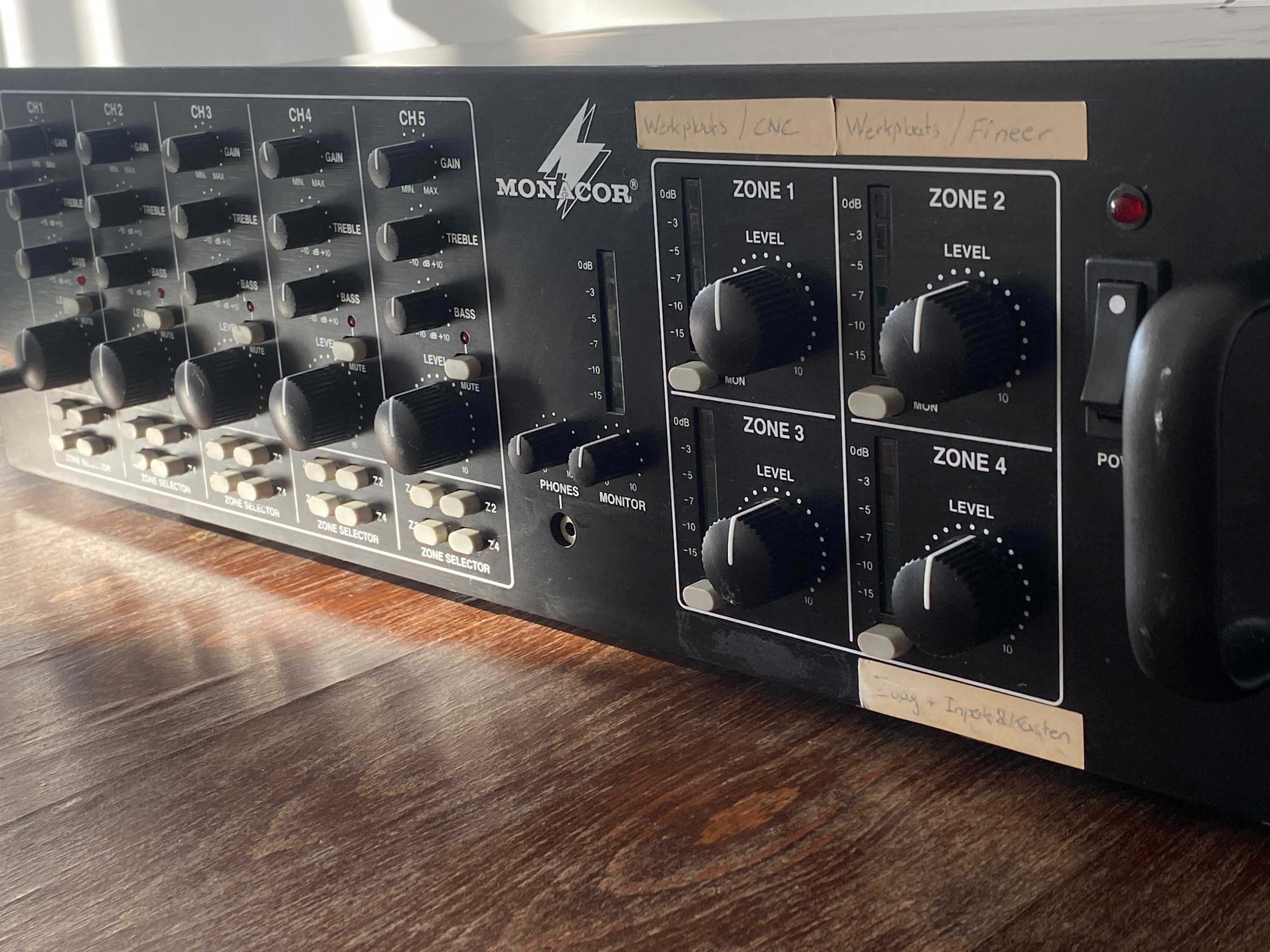 MONACOR PA-4040 Смесителен пулт Rack
