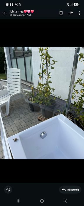 Cada de baie in stare noua